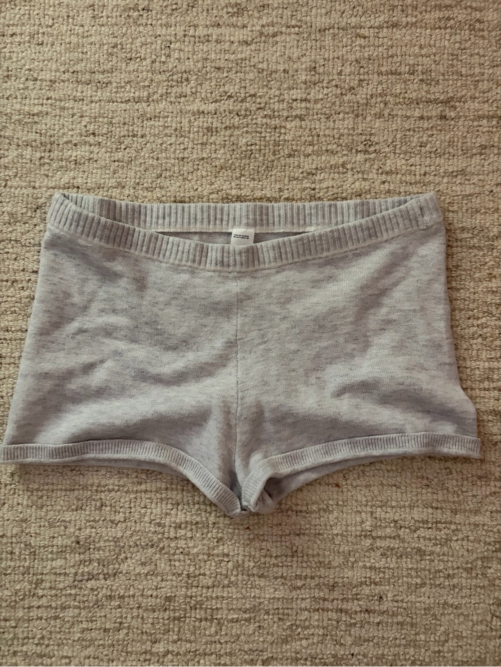 Gilly Hicks Women's Light Gray Knit Sleep Shorts